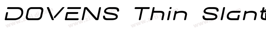 DOVENS Thin Slant字体转换